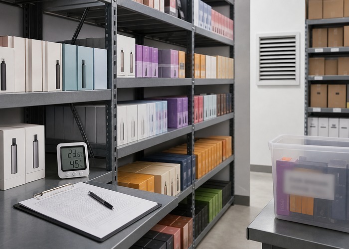 Disposable Vape Display Restock Threshold Checklist for Shop Managers workbench checklist scene