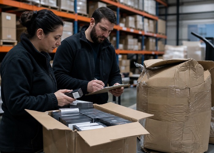 Disposable Vape Receiving Checklist for Partial Carton Arrivals workbench checklist scene