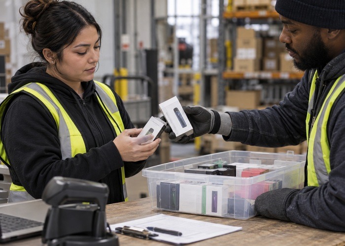 Vape Wholesale Receiving Shift-Handoff Checklist workbench checklist scene